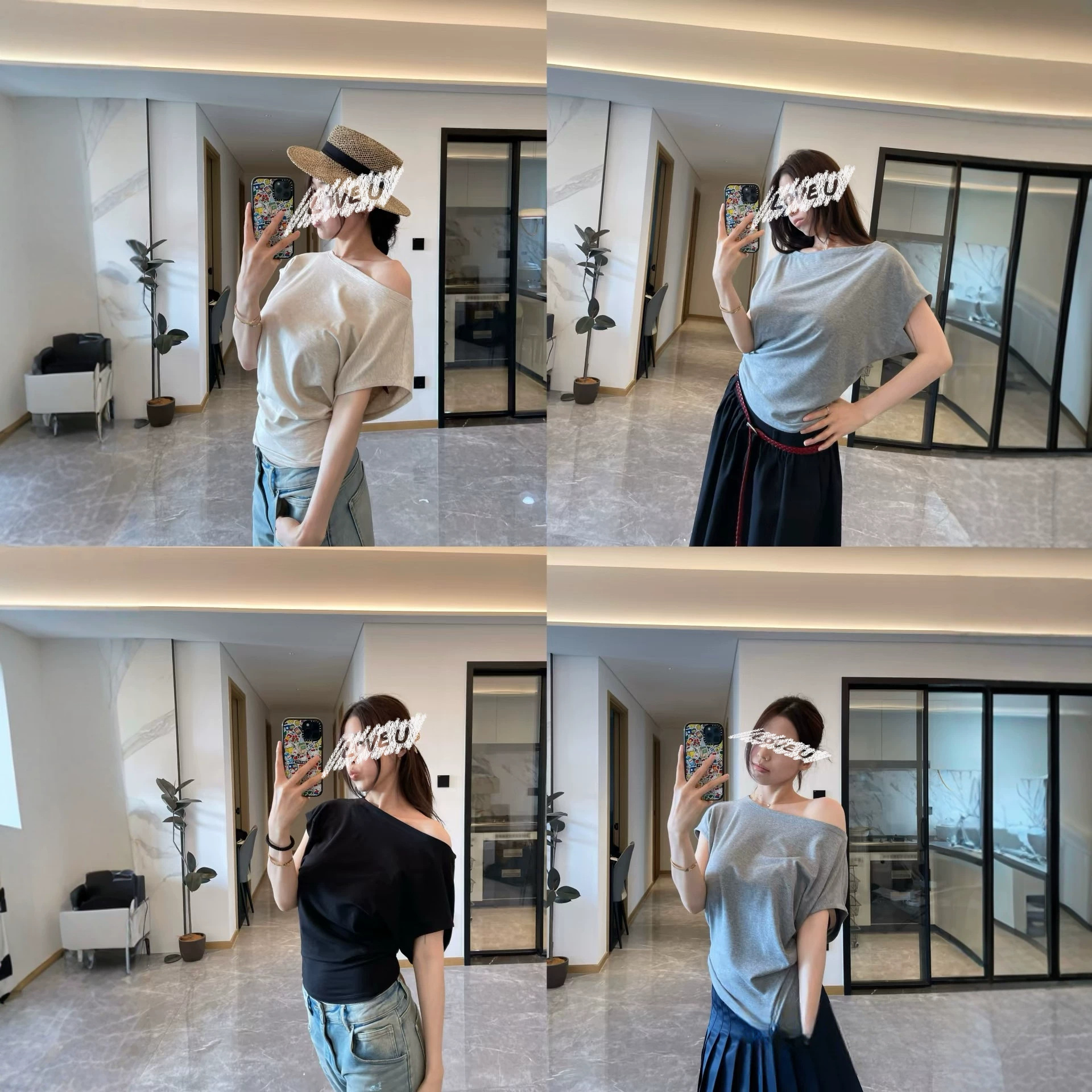 Футболка из модала свободного кроя оптом из Китая — фотография 3