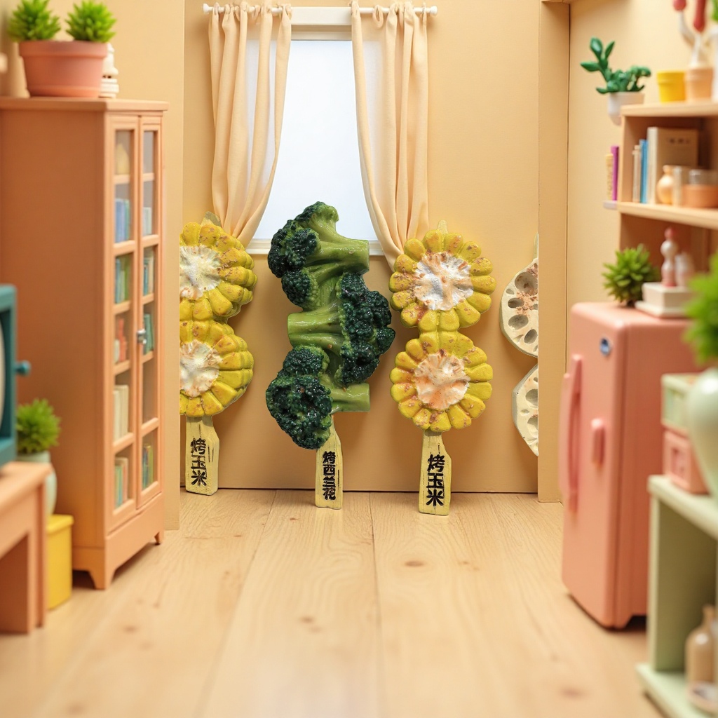 Муляжи еды: кукуруза и брокколи гриль оптом из Китая — фотография 4