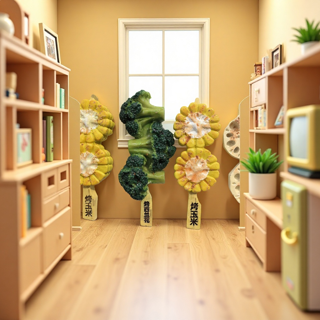 Муляжи еды: кукуруза и брокколи гриль оптом из Китая — фотография 5