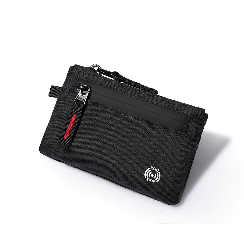 Кошелёк-портмоне с RFID-защитой и карабином оптом из Китая — фотография 2