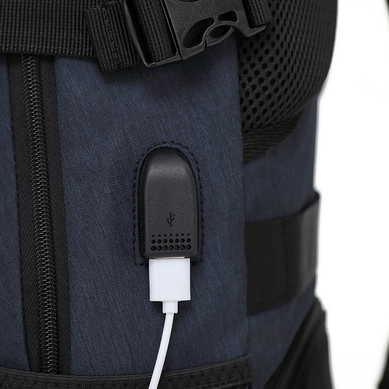 Рюкзак мужской для ноутбука с USB-портом оптом из Китая — фотография 5