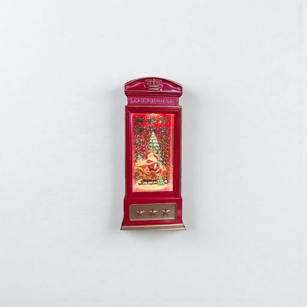 Светильник новогодний телефонная будка оптом из Китая — фотография 4