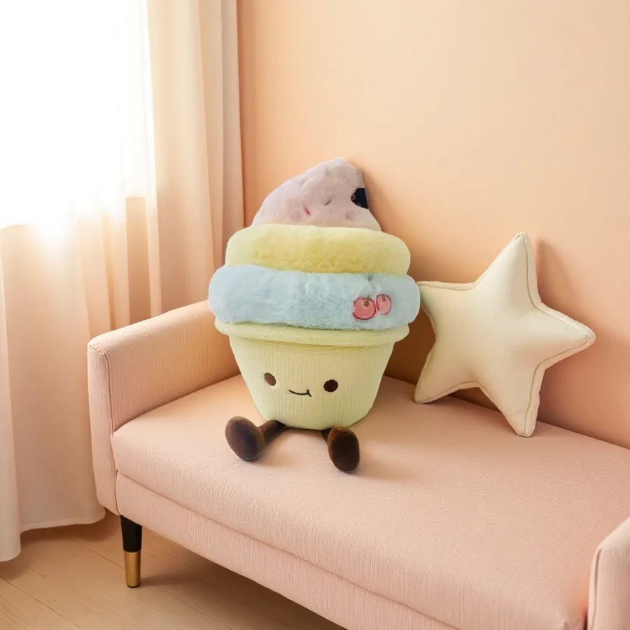 Мягкая игрушка «Мороженое» оптом из Китая — фотография 2