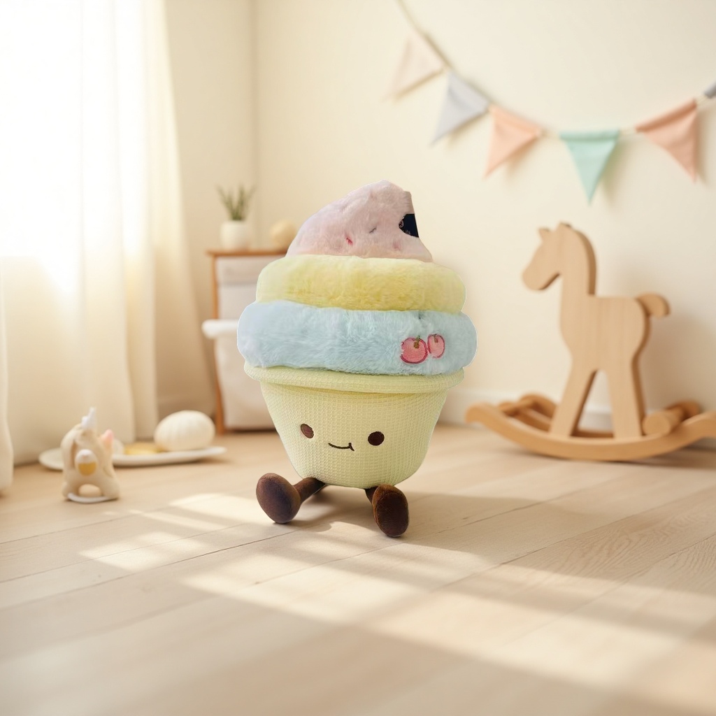 Мягкая игрушка «Мороженое» оптом из Китая — фотография 3