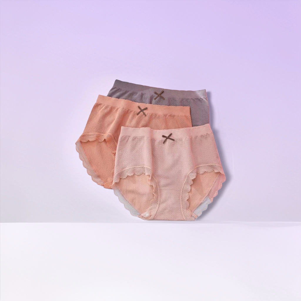 Комплект женского белья кружевной, 3 шт оптом из Китая — фотография 3