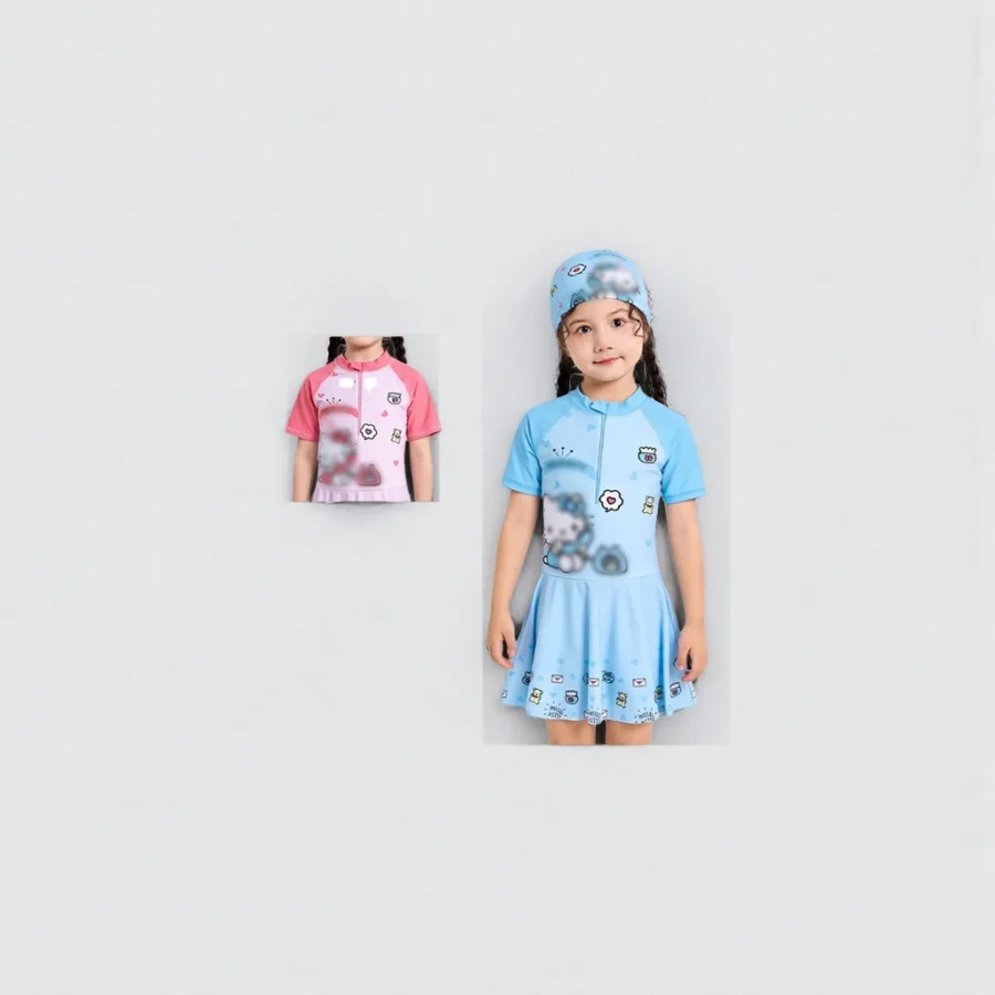Детский купальник Hello Kitty хлопковый оптом из Китая — фотография 2