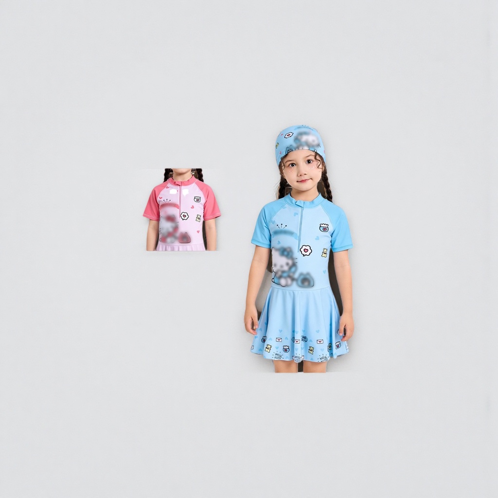 Детский купальник Hello Kitty хлопковый оптом из Китая — фотография 5