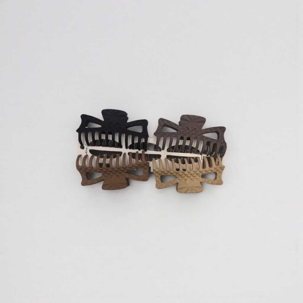 Заколки фактурные, набор 4 шт оптом из Китая — фотография 3