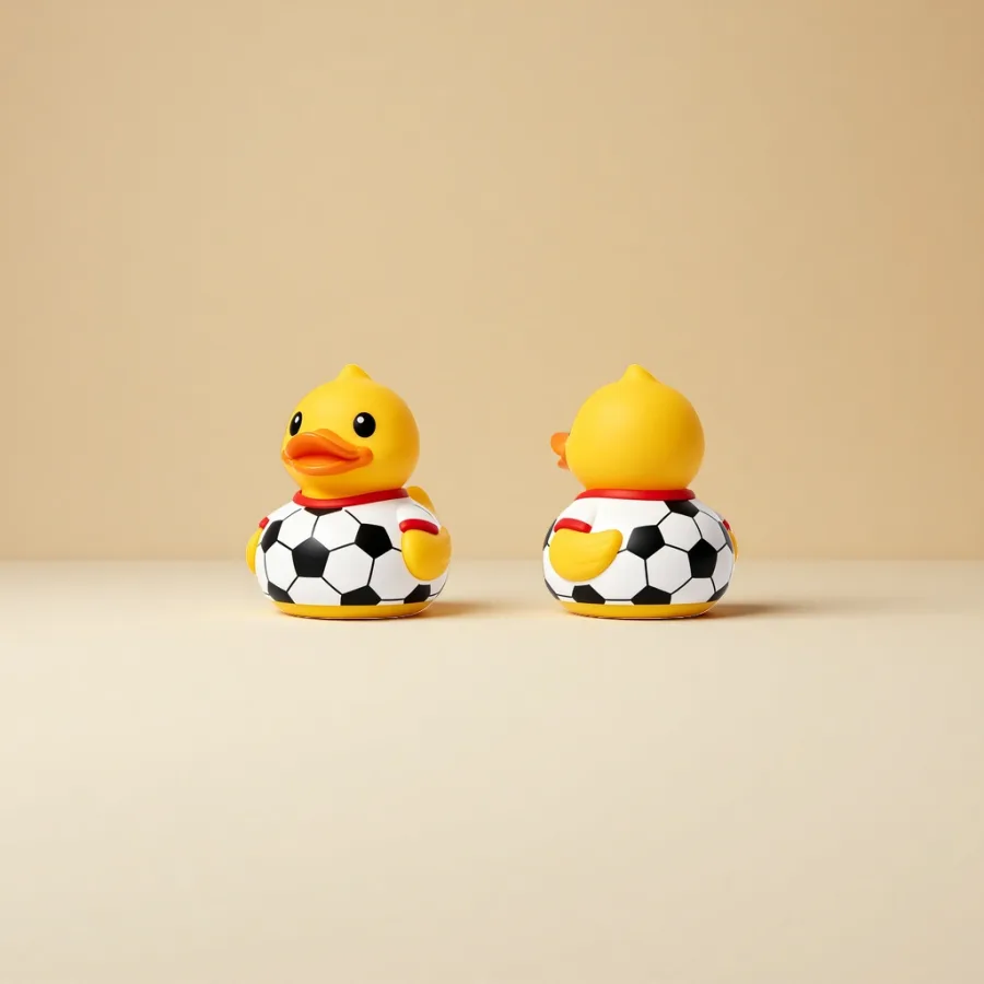Мягкая игрушка «Утёнок в футболке» оптом из Китая — фотография 2
