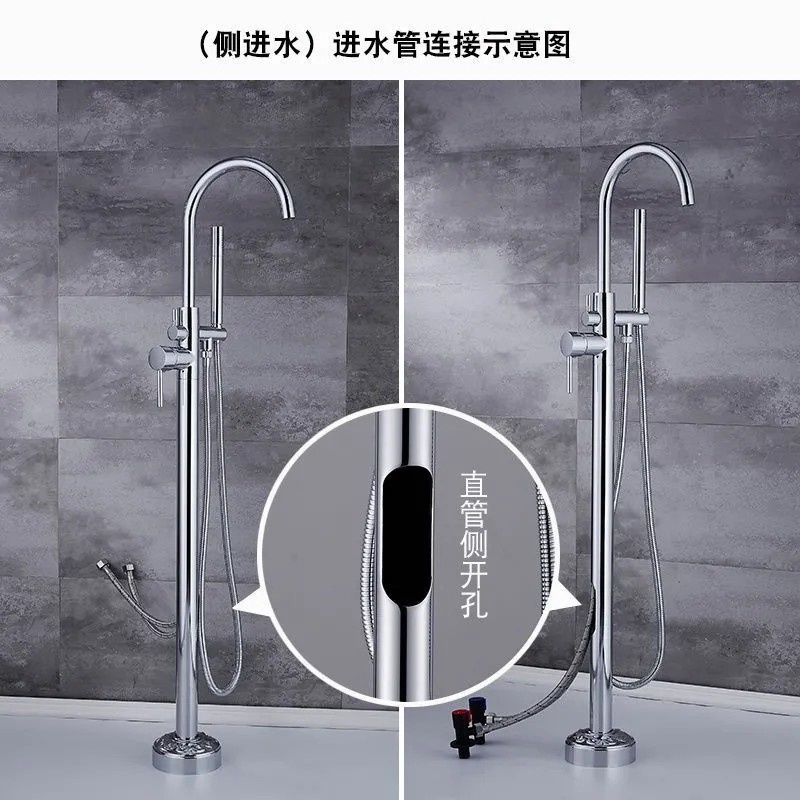 Смеситель напольный для ванны с душем оптом из Китая — фотография 4