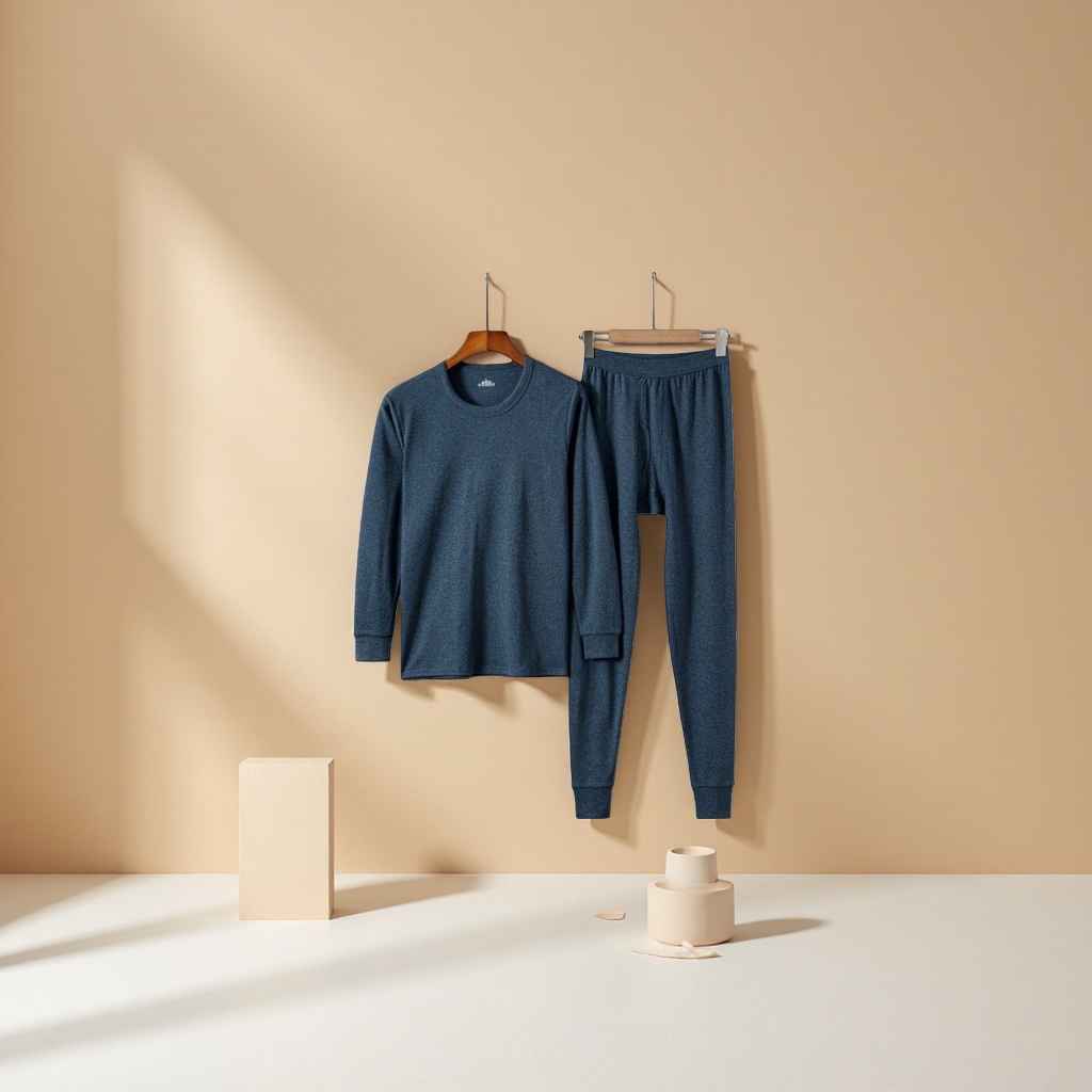 Комплект термобелья унисекс синий оптом из Китая — фотография 4
