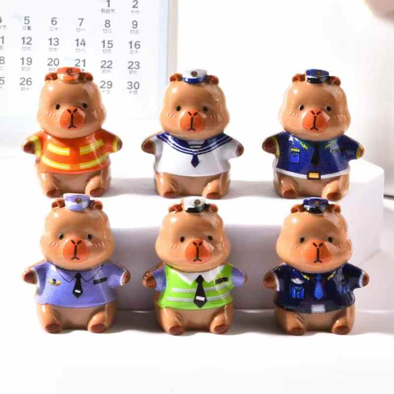 Мягкая игрушка капибара, 6 видов оптом из Китая — фотография 2
