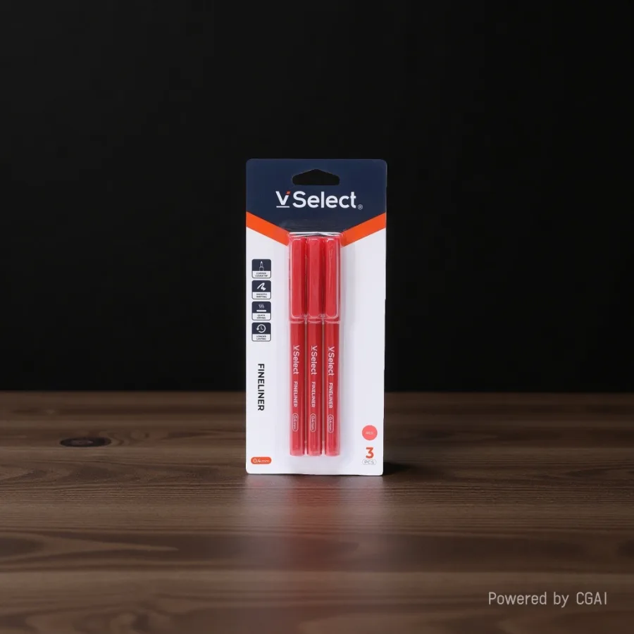Ручки гелевые красные, 3 шт оптом из Китая — фотография 2