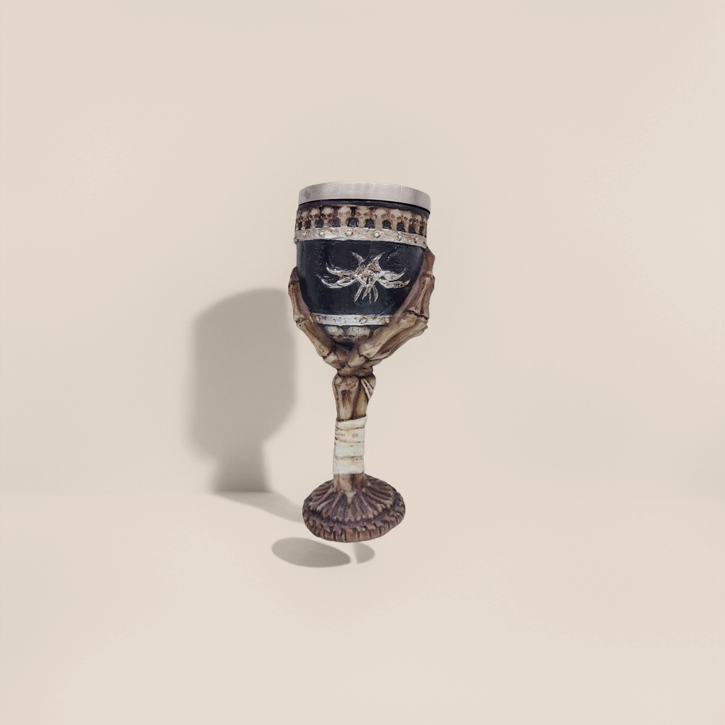 Бокал-череп с крышкой оптом из Китая — фотография 4