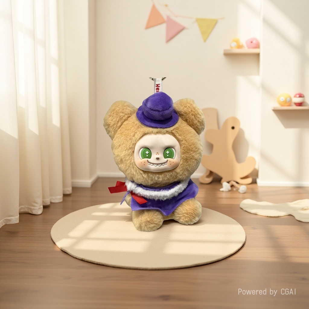 Игрушка мягкая мишка в шапочке оптом из Китая — фотография 4