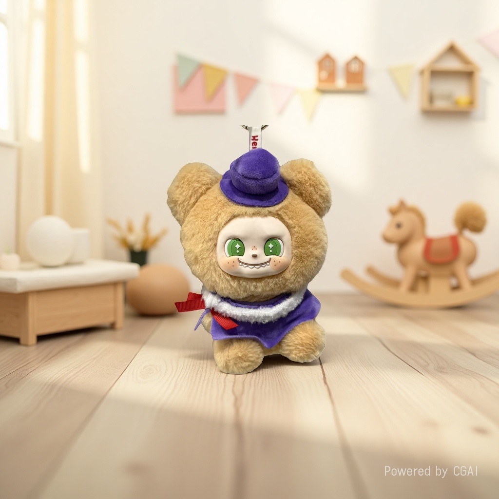 Игрушка мягкая мишка в шапочке оптом из Китая — фотография 5