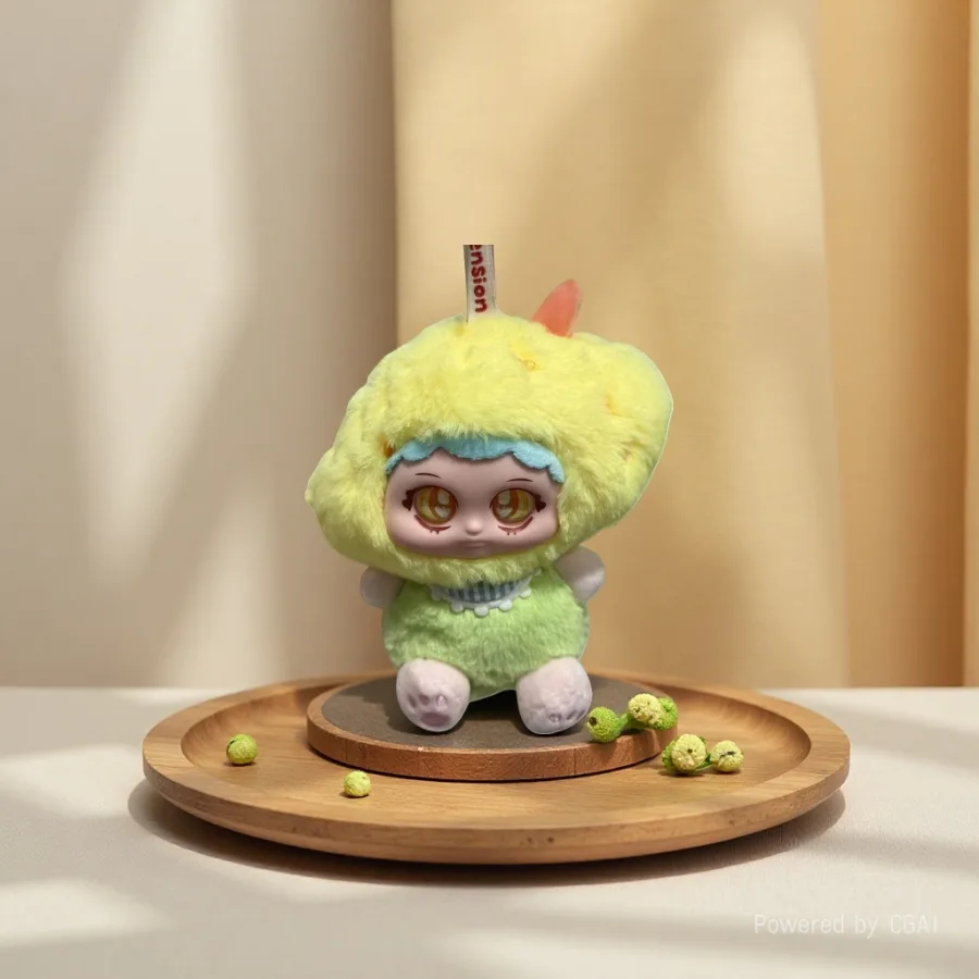 Игрушка-подвеска плюшевая с мордочкой зверька оптом из Китая — фотография 2