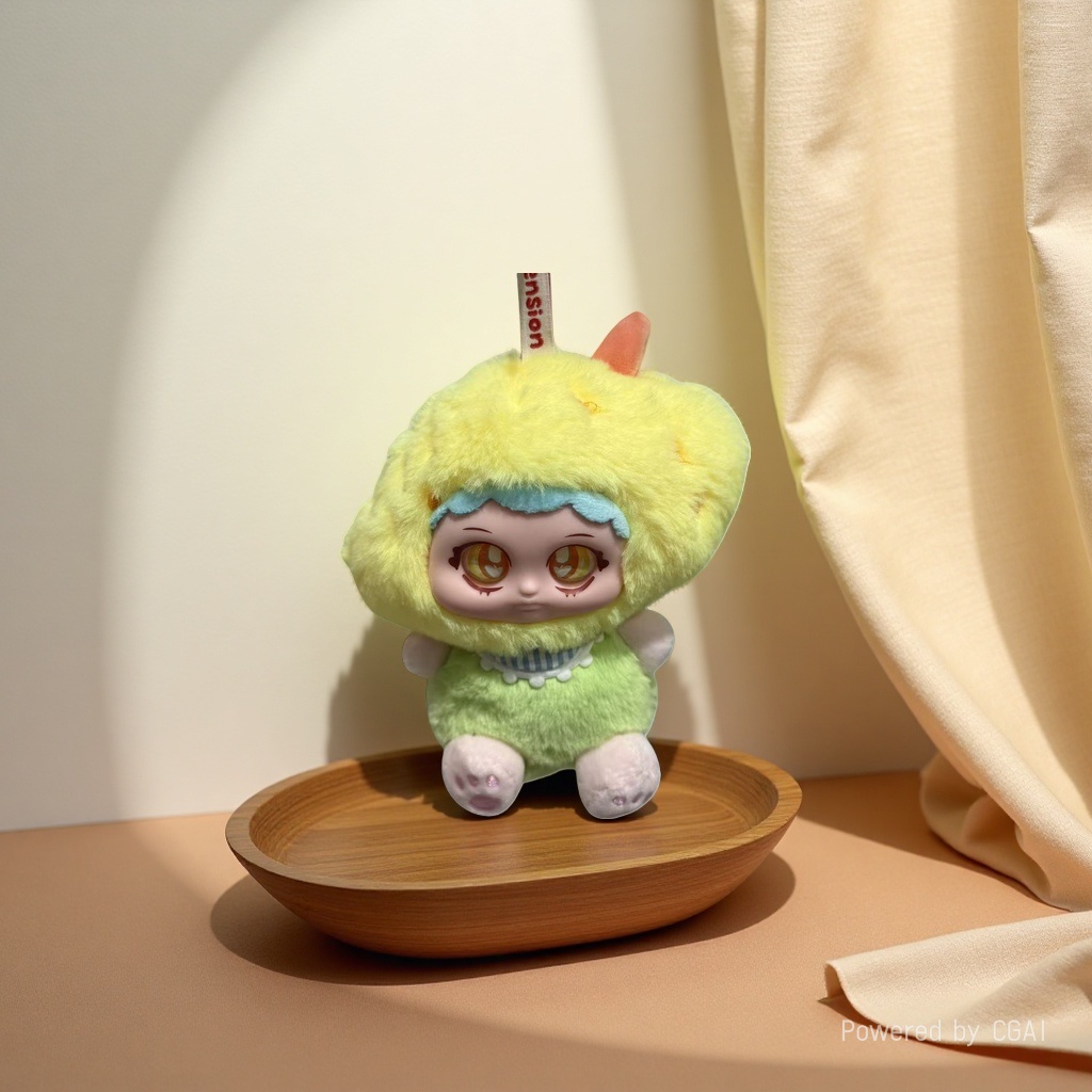 Игрушка-подвеска плюшевая с мордочкой зверька оптом из Китая — фотография 5