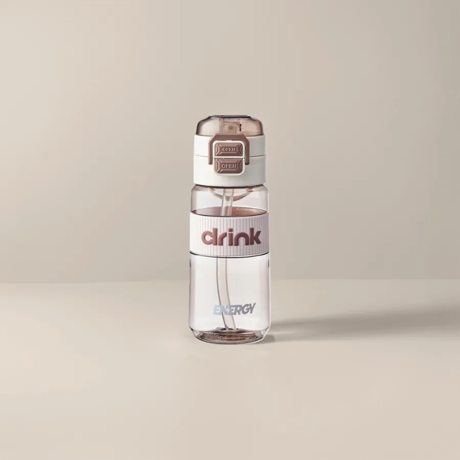 Бутылка для воды с крышкой-кнопкой ENERGY оптом из Китая — фотография 2