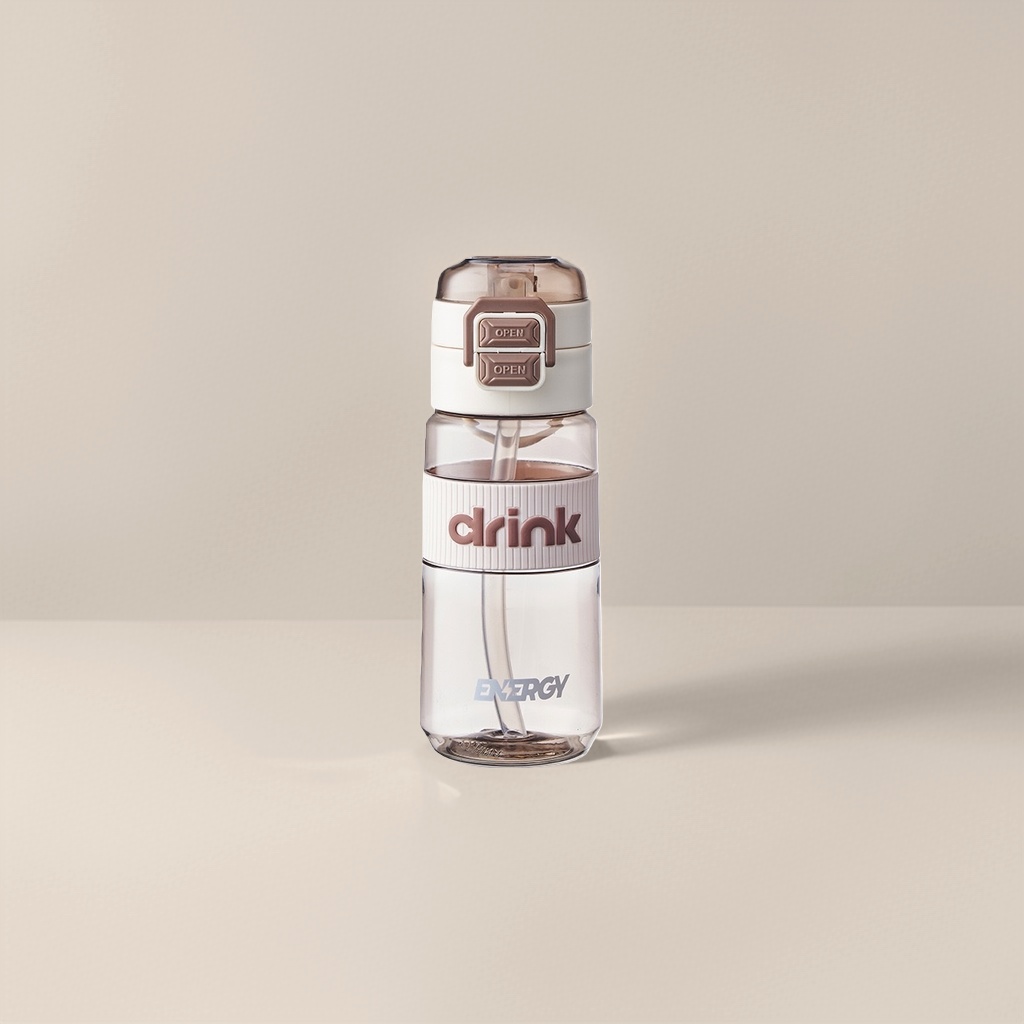 Бутылка для воды с крышкой-кнопкой ENERGY оптом из Китая — фотография 3