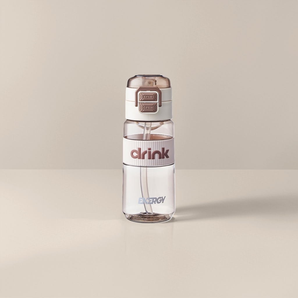Бутылка для воды с крышкой-кнопкой ENERGY оптом из Китая — фотография 5