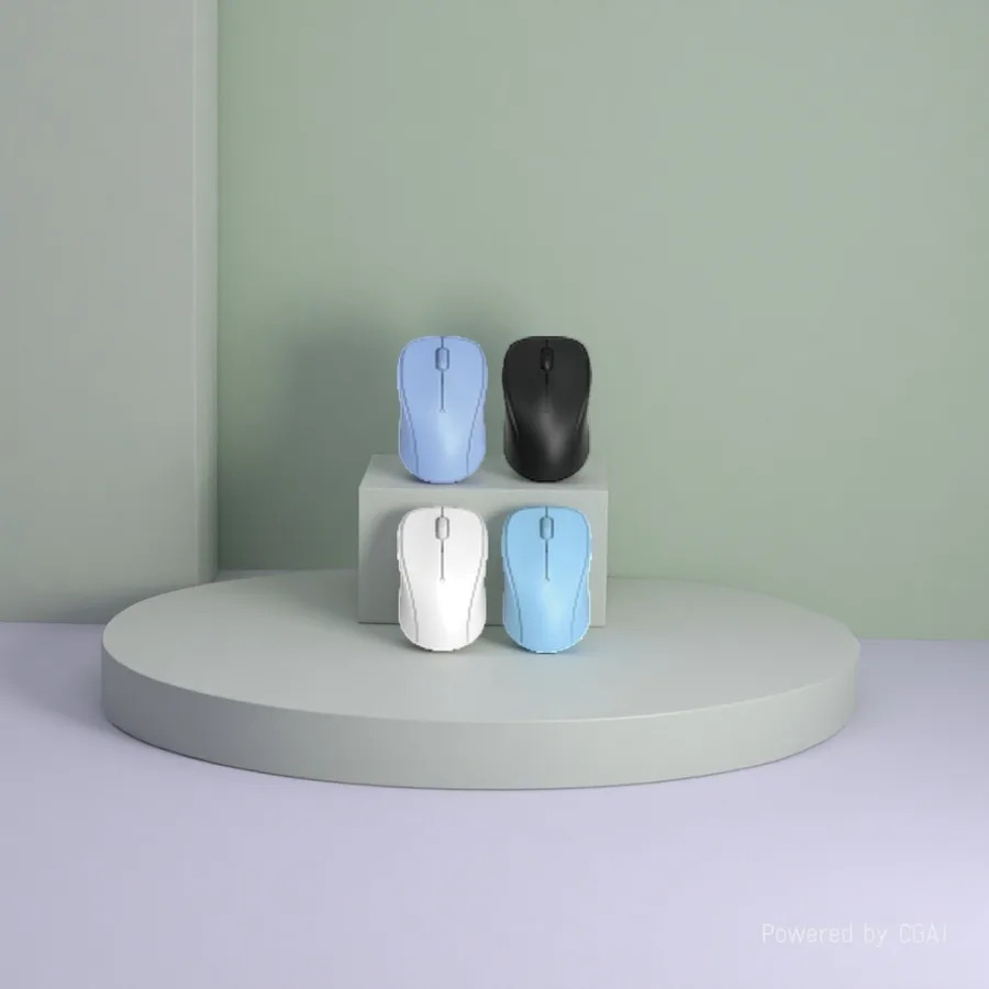 Прозрачная беспроводная мышь с зарядкой оптом из Китая — фотография 2