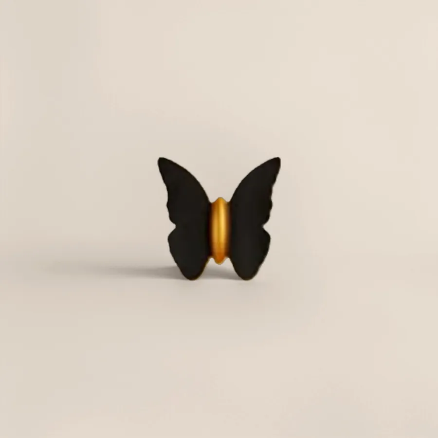 Бра-бабочка чёрное оптом из Китая — фотография 2