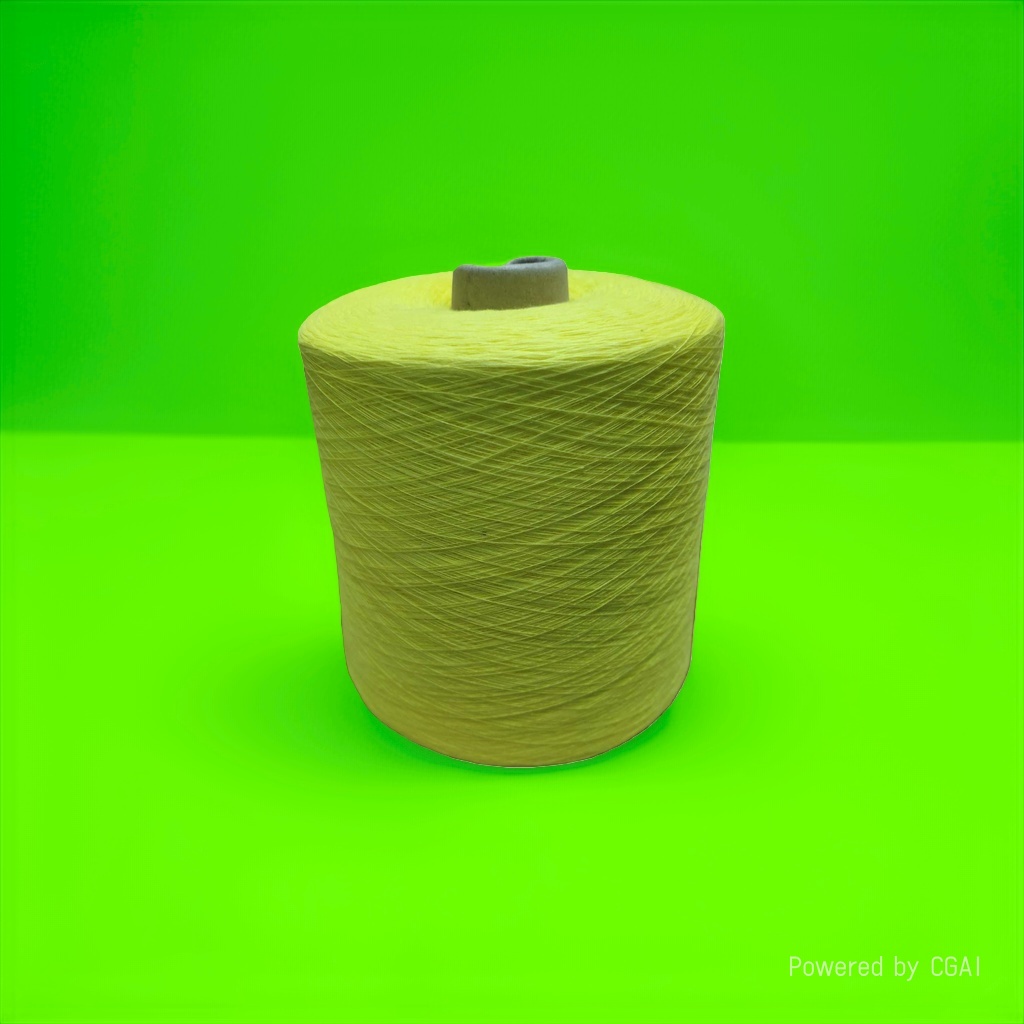 Пряжа для вязания жёлтая с хлопком оптом из Китая — фотография 3