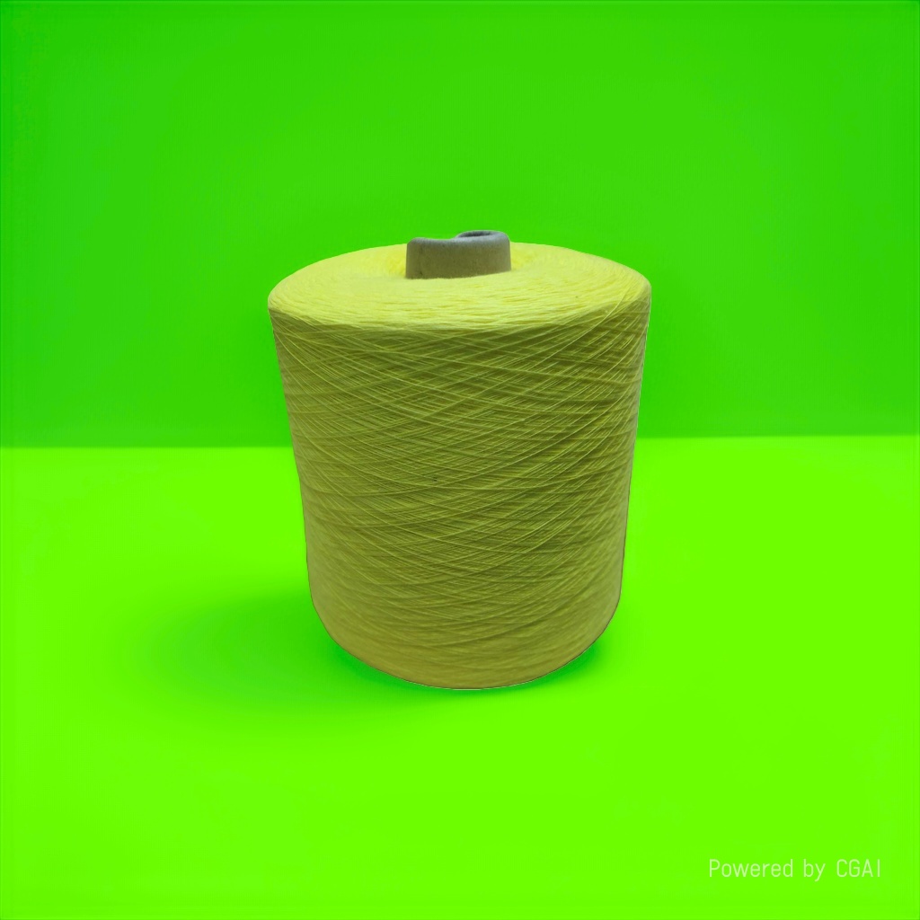 Пряжа для вязания жёлтая с хлопком оптом из Китая — фотография 4