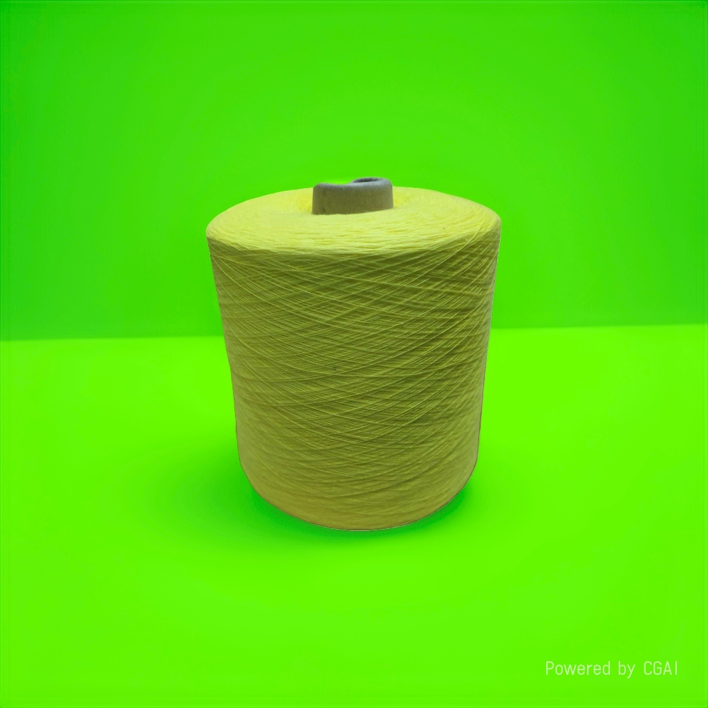 Пряжа для вязания жёлтая с хлопком оптом из Китая — фотография 5