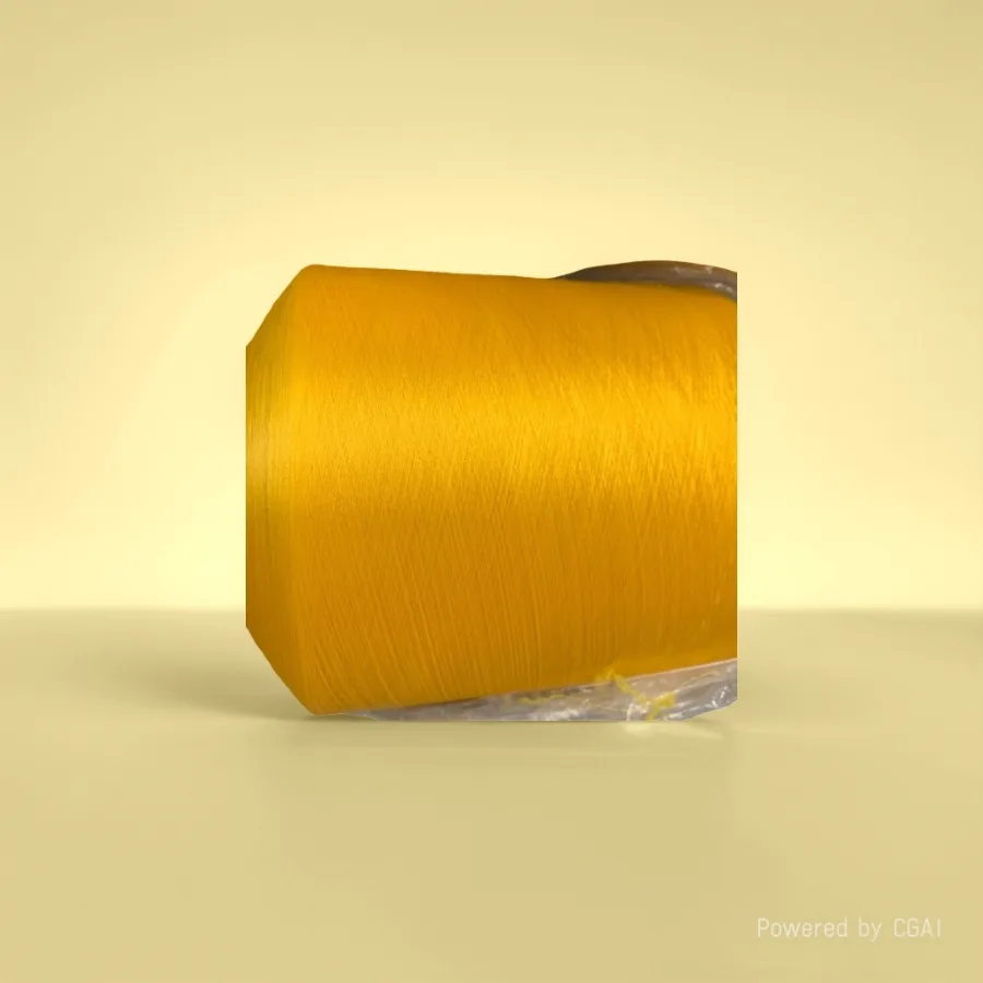 Пряжа для вязания жёлтая, 100 м оптом из Китая — фотография 2