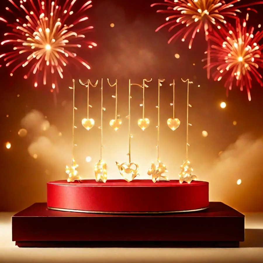 Гирлянда «Happy Birthday» с сердечками оптом из Китая — фотография 2