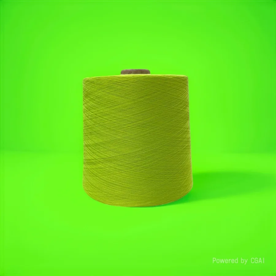 Пряжа хлопковая салатовая 100 г оптом из Китая — фотография 2