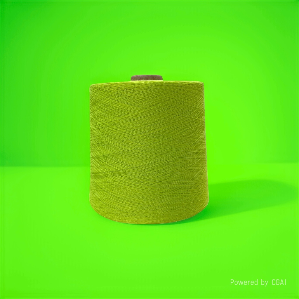 Пряжа хлопковая салатовая 100 г оптом из Китая — фотография 3