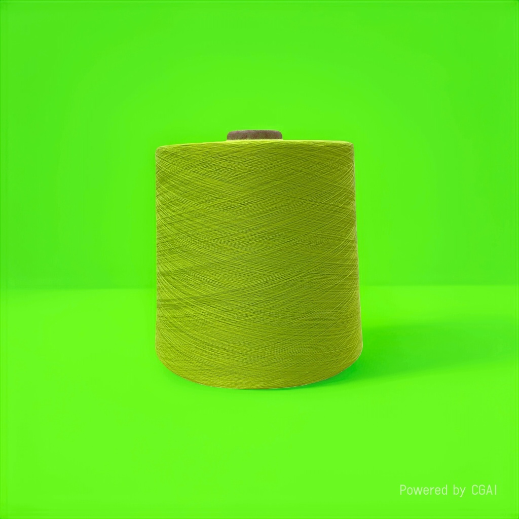 Пряжа хлопковая салатовая 100 г оптом из Китая — фотография 4