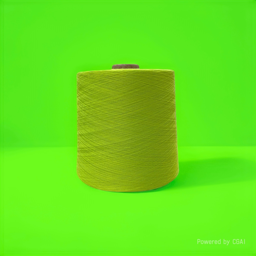 Пряжа хлопковая салатовая 100 г оптом из Китая — фотография 5