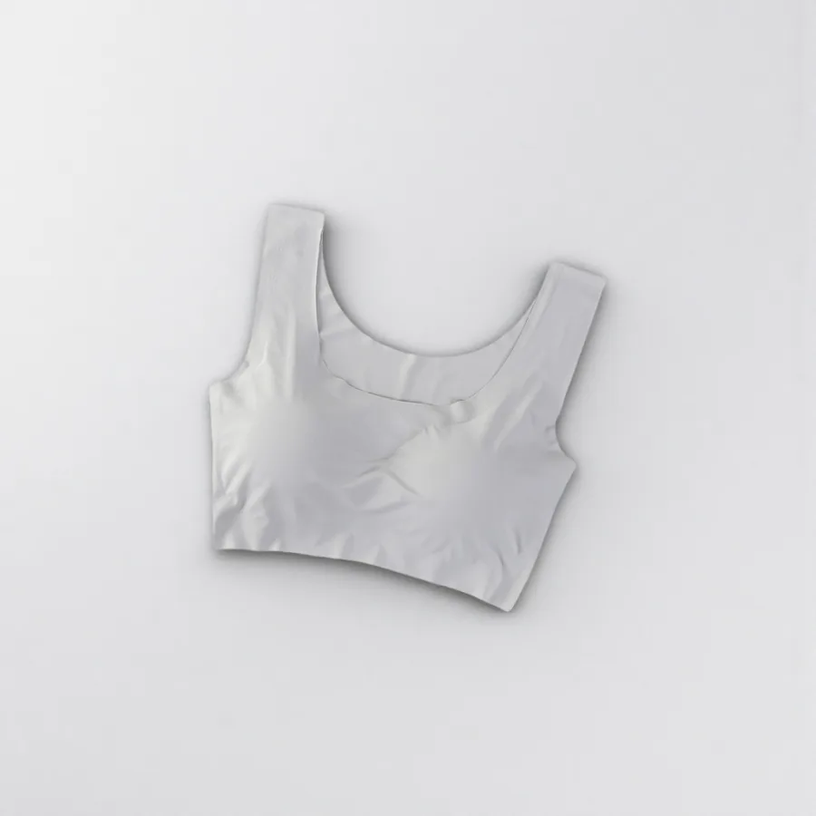 Бюстгальтер-бандо серый оптом из Китая — фотография 2