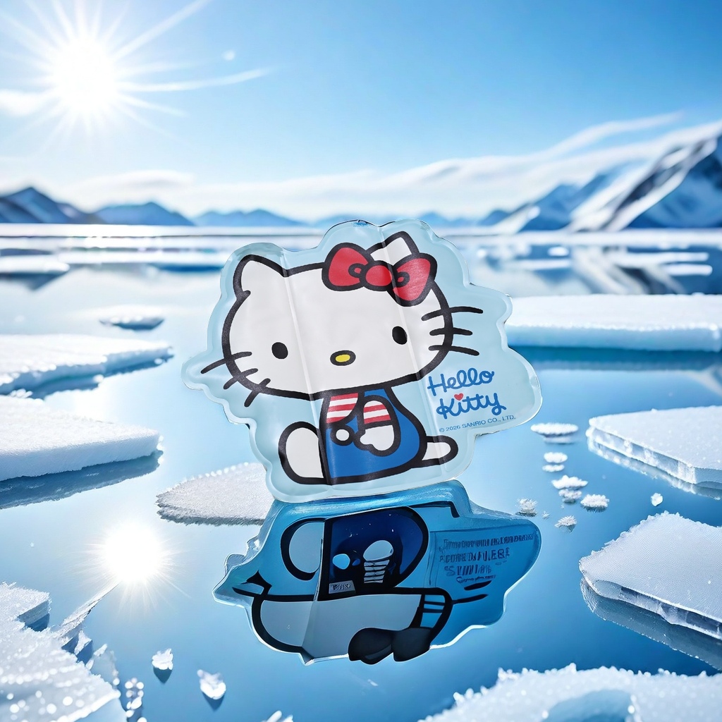 Коврик охлаждающий синий с мультяшным рисунком оптом из Китая — фотография 4
