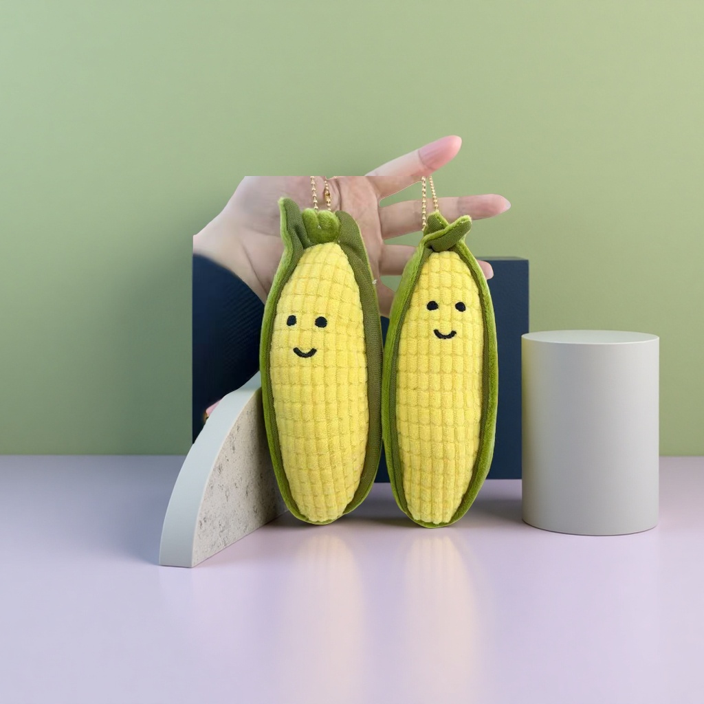 Мягкая игрушка-подушка «Кукуруза» жёлтая оптом из Китая — фотография 4