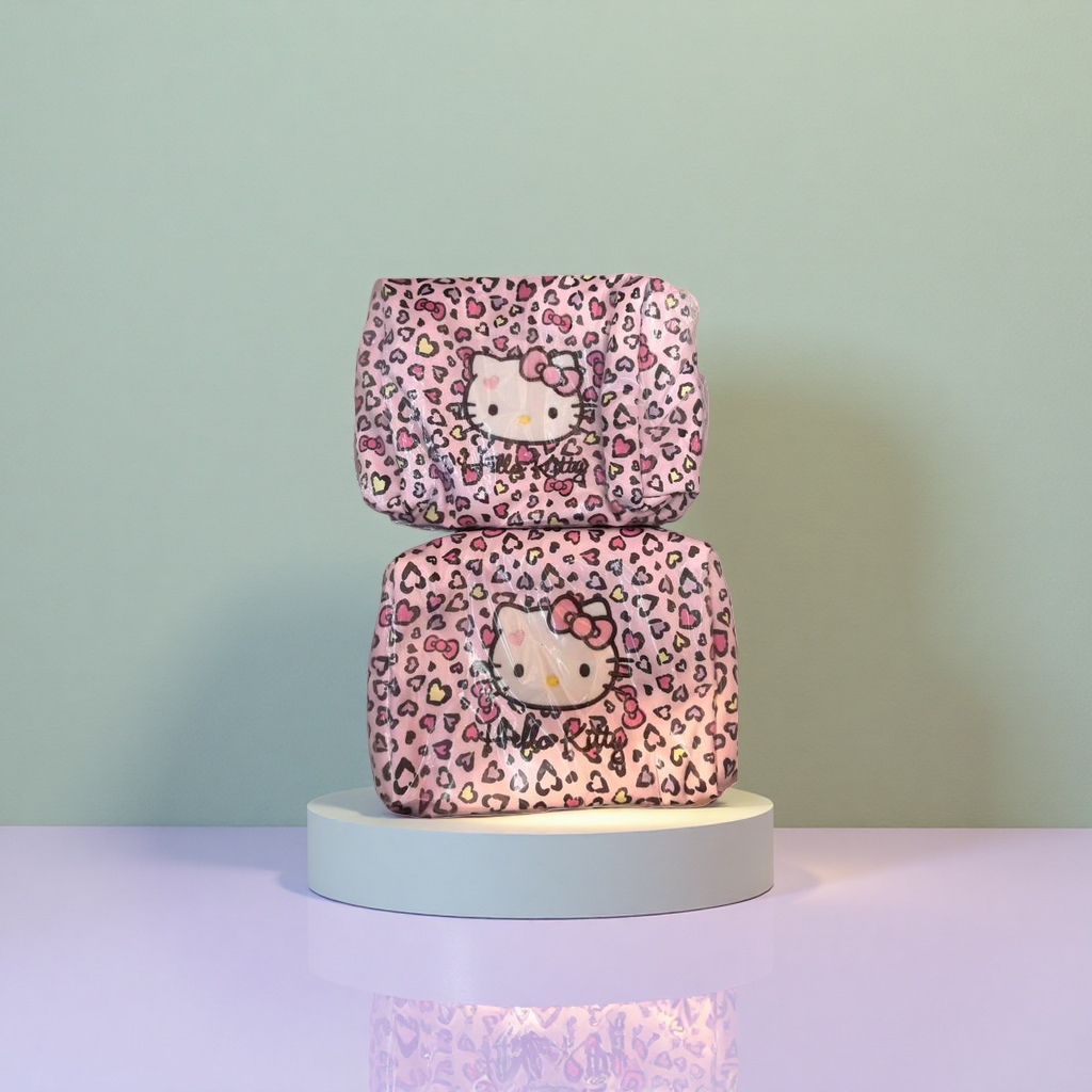 Косметичка Hello Kitty с леопардовым принтом оптом из Китая — фотография 3