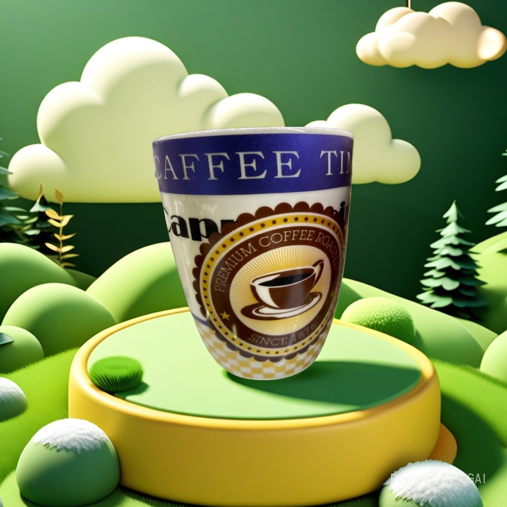 Чашка кофейная керамическая с рельефом оптом из Китая — фотография 3