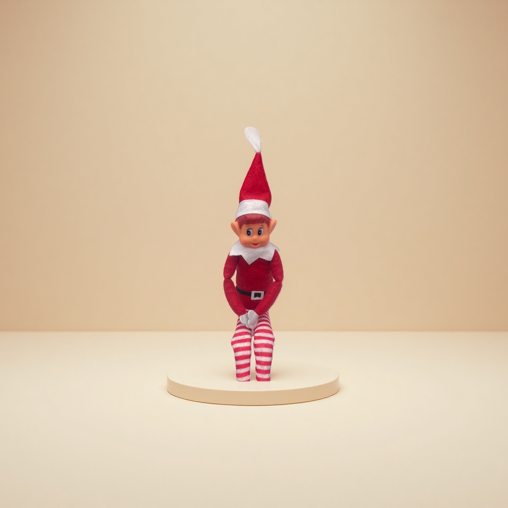 Игрушка мягкая «Новогодний эльф» оптом из Китая — фотография 5