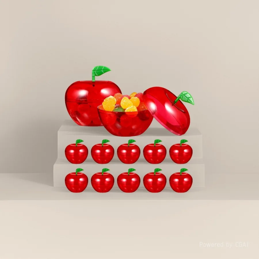 Коробочка для конфет «Яблоко» оптом из Китая — фотография 2