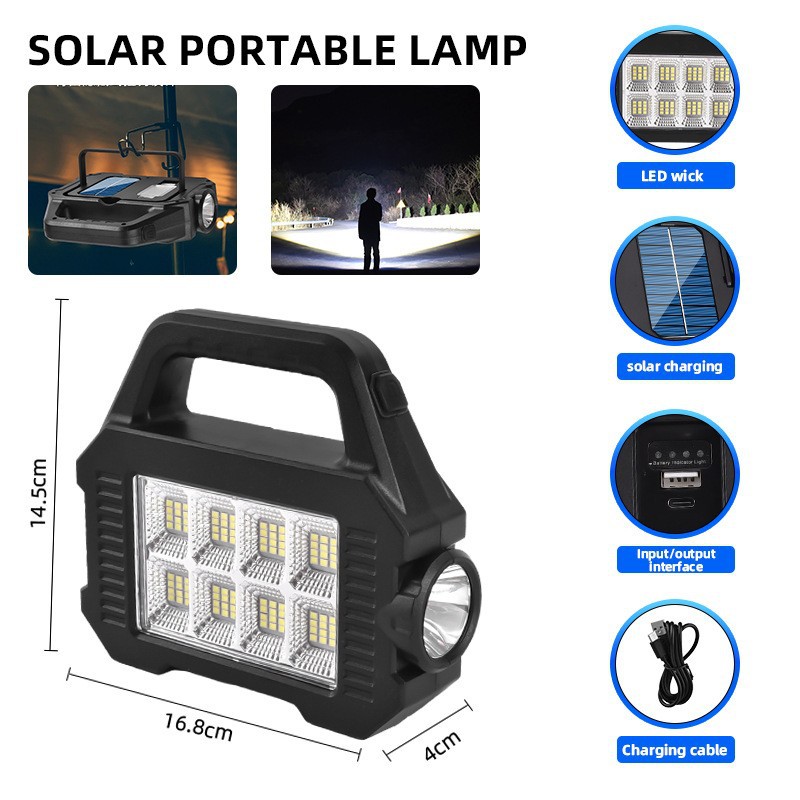 Кемпинговый LED-фонарь на солнечной батарее оптом из Китая — фотография 3