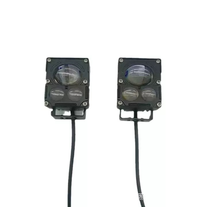 LED фара для мотоцикла жёлто-белая оптом из Китая — фотография 4