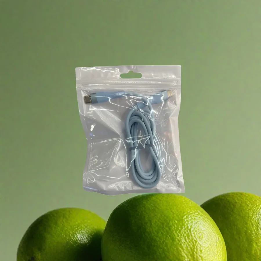 Кабель USB для зарядки голубой оптом из Китая — фотография 2