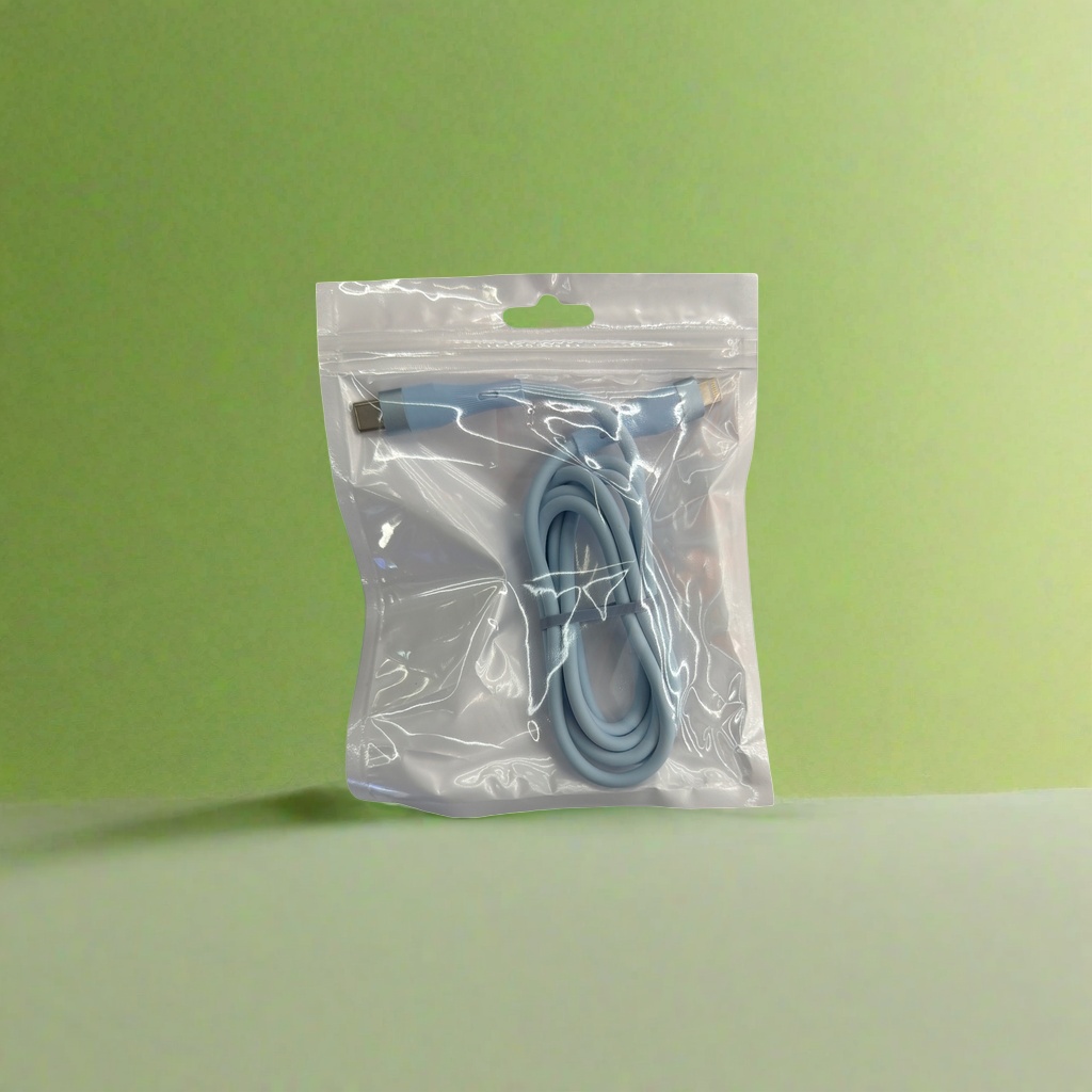 Кабель USB для зарядки голубой оптом из Китая — фотография 4