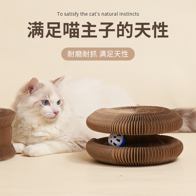 Когтеточка картонная для кошек оптом из Китая — фотография 3