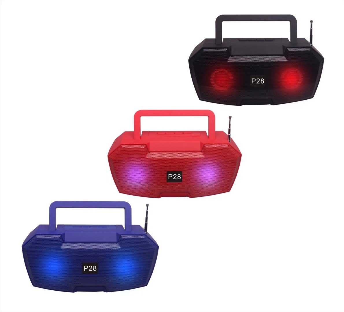 Колонка Bluetooth с LED-подсветкой оптом из Китая — фотография 3