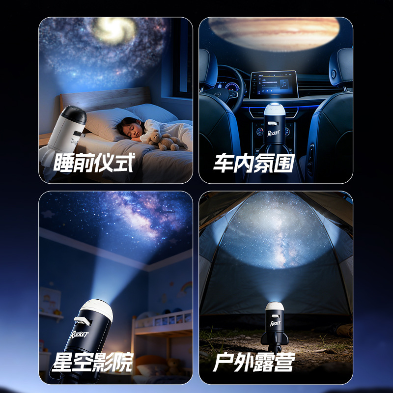 Ночник-проектор «Ракета» оптом из Китая — фотография 4